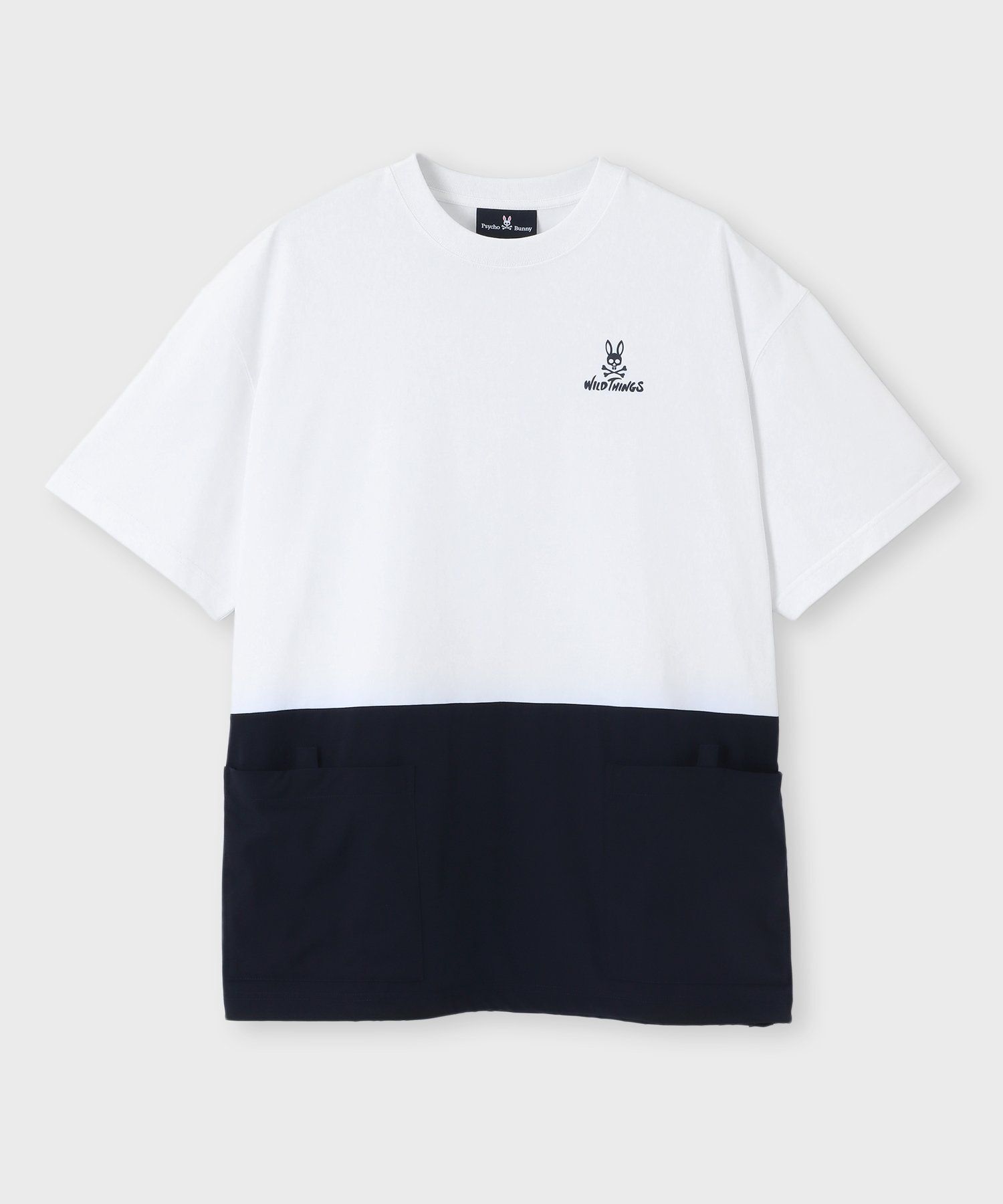 WILD THINGS × Psycho Bunny コラボ レジャーポケット Tシャツ