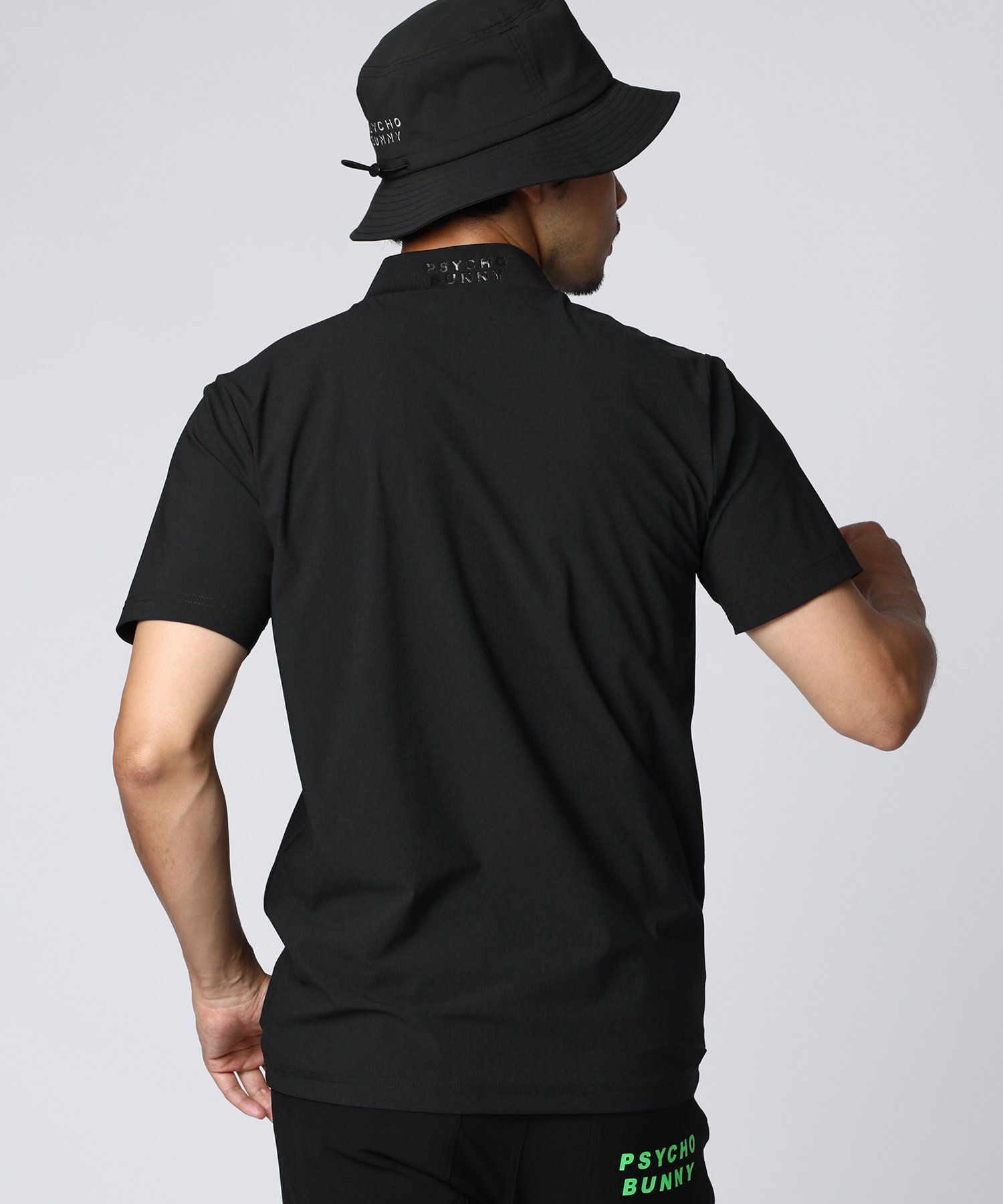 GOLF] パイピング シルエットロゴ モックネックTシャツ｜Psycho