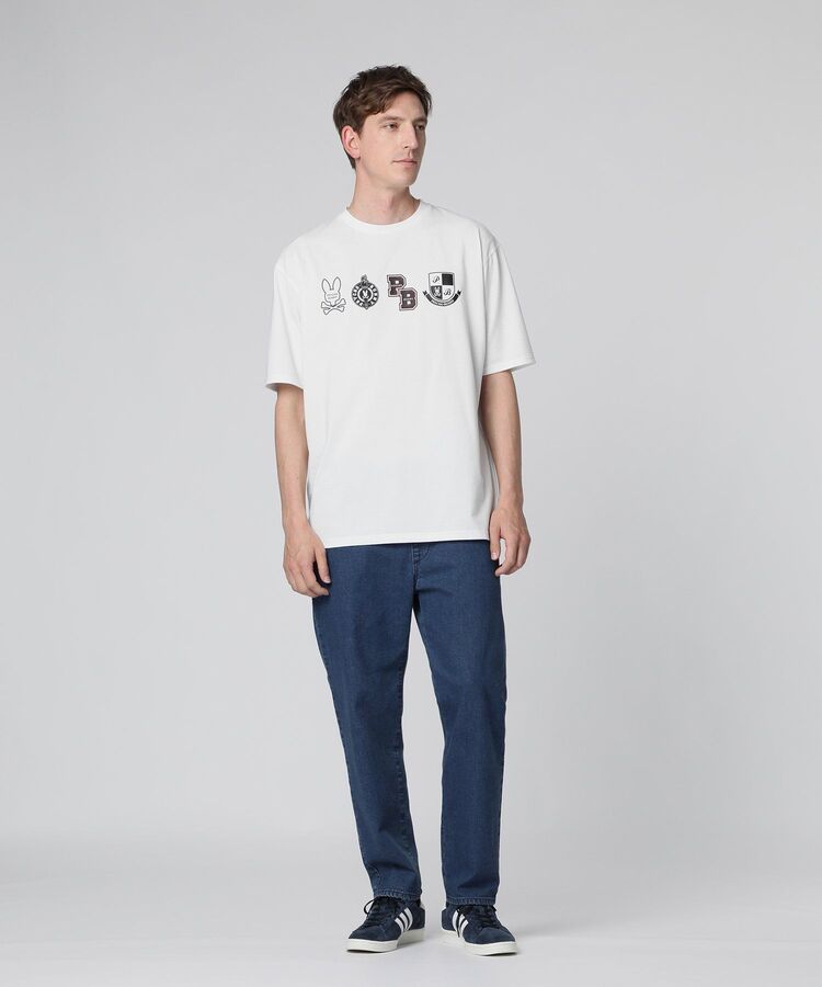 新品、タグ付き Psycho Bunny ブラックシャツ GF451E サイズL コンパクトパイル ハーフジップ Tシャツ[Luxury relax]｜Psycho