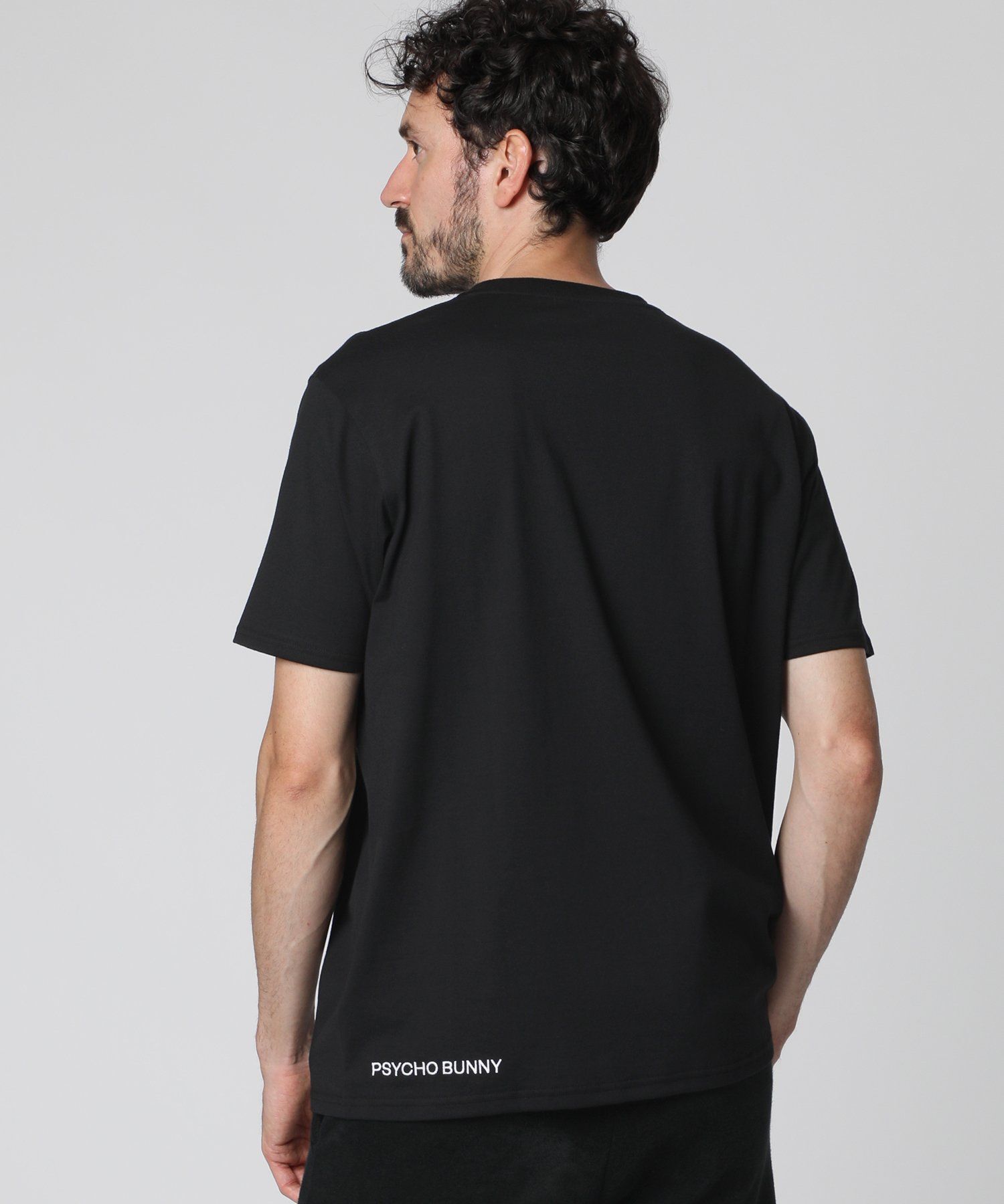 新品、タグ付き Psycho Bunny ブラックシャツ GF451E サイズL ベーシックシルエットロゴ Tシャツ[Luxury relax]｜Psycho Bunny