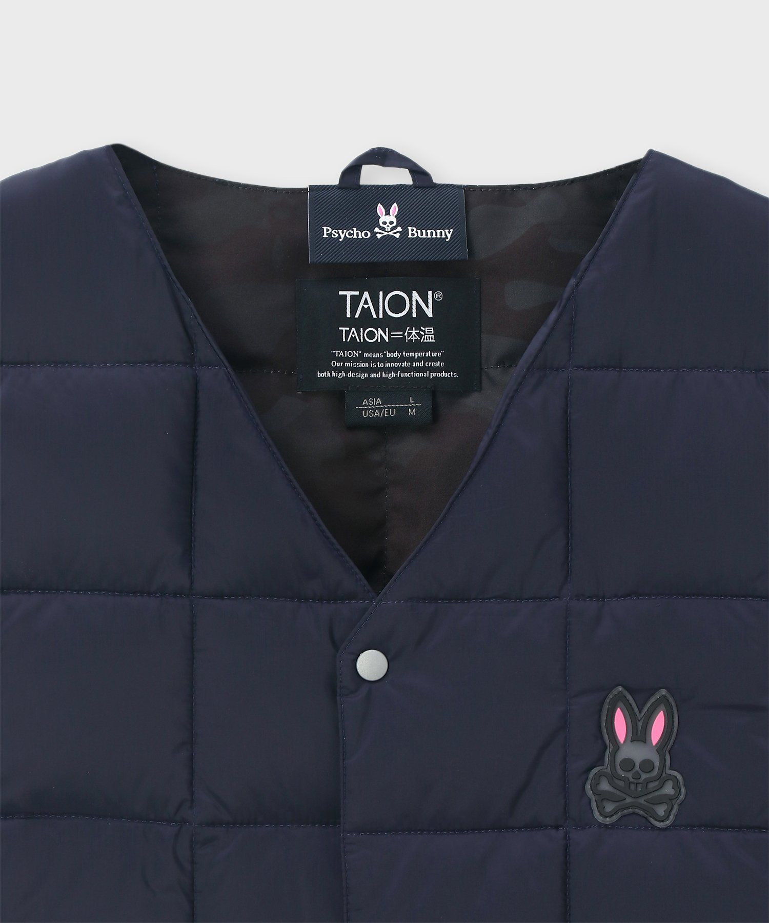 EC限定]TAION × Psycho Bunny コラボダウンベスト｜Psycho Bunny