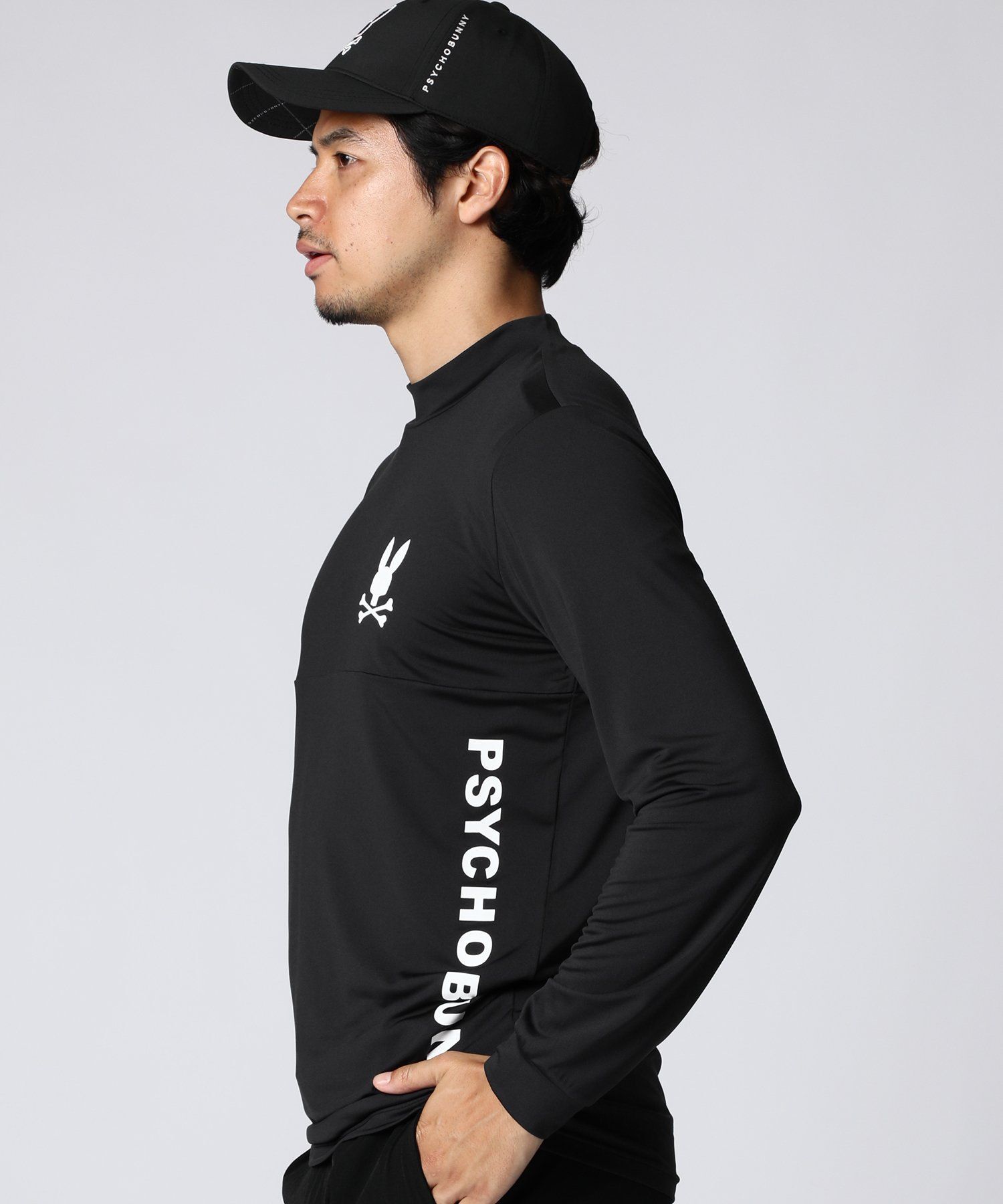 EC限定]切り替え モックネックロングスリーブTシャツ｜Psycho
