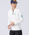 [GOLF]ハーフジップロングスリーブ  ポロシャツ