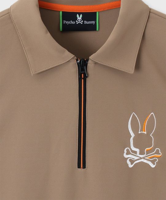 [GOLF]ハーフジップロングスリーブ  ポロシャツ