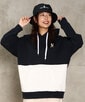 [WOMEN]ピマ裏毛 2TONEポケット パーカ