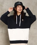 [WOMEN]ピマ裏毛 2TONEポケット パーカ