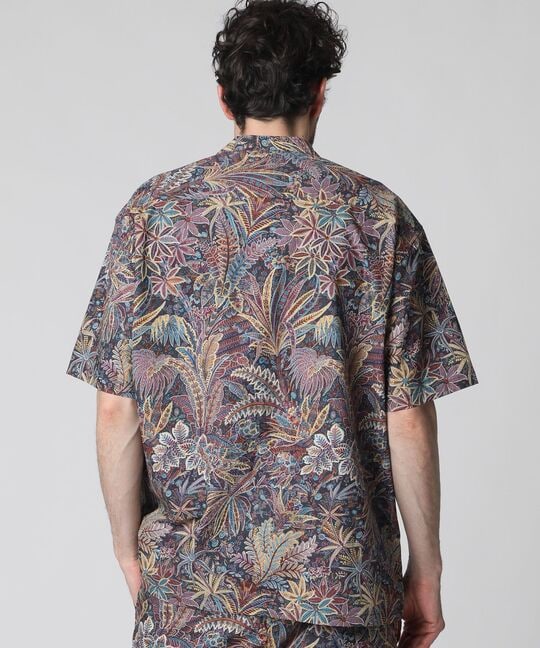 [LIBERTY] ボタニカルプリント リラックスシルエット シャツ