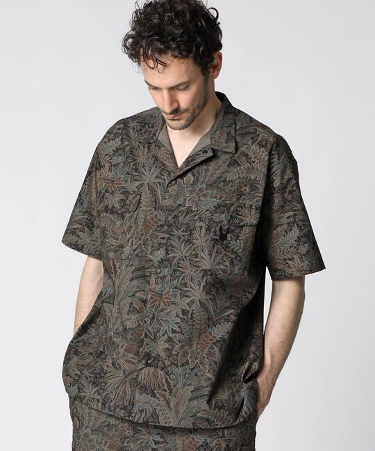 [LIBERTY] ボタニカルプリント リラックスシルエット シャツ