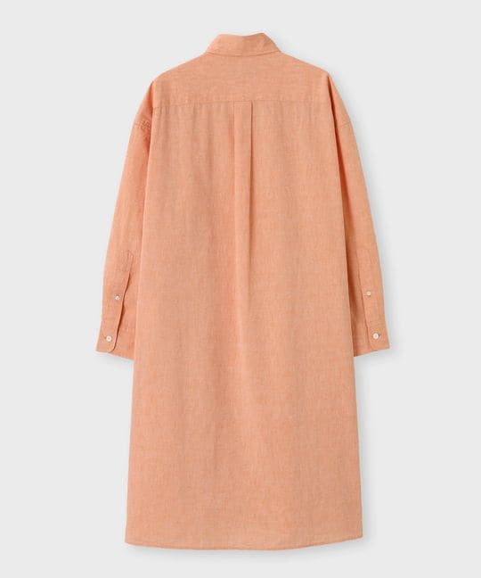 [WOMEN]リネンコットンCOOLMAX シャンブレーシャツ ワンピース