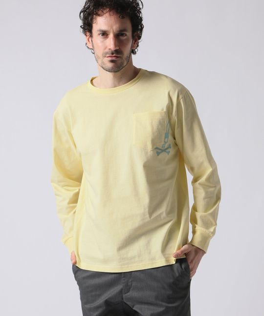ワンポイントプリント ポケット ロンTEE