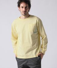 ワンポイントプリント ポケット ロンTEE