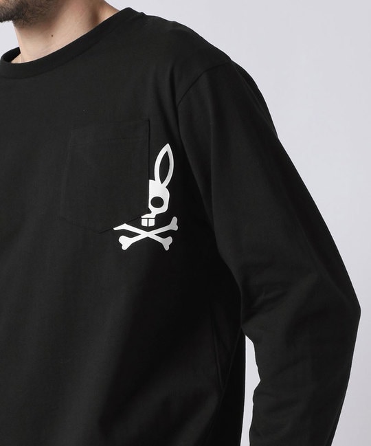 ワンポイントプリント ポケット ロンTEE