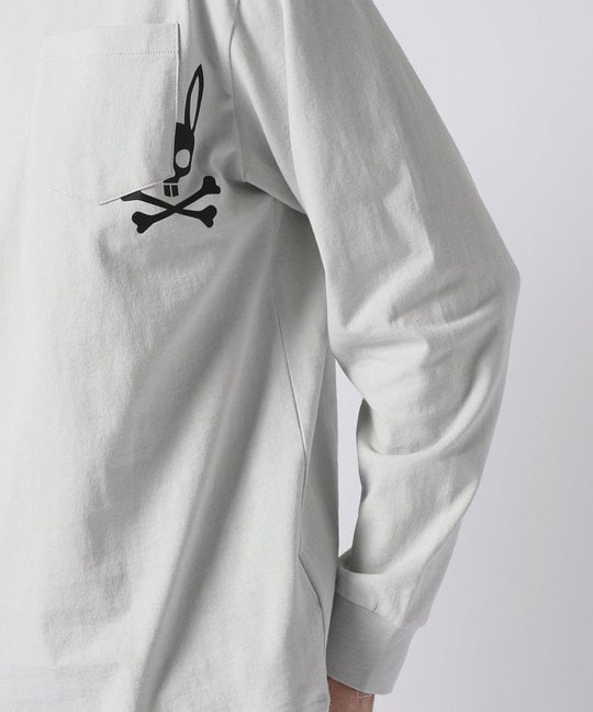 ワンポイントプリント ポケット ロンTEE