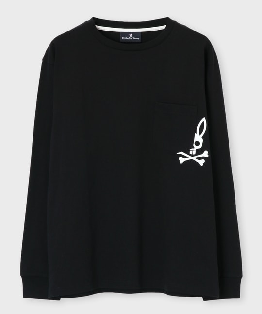 ワンポイントプリント ポケット ロンTEE