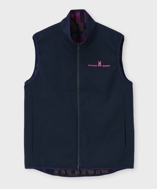 [GOLF] ドットプリント リバーシブル ベスト