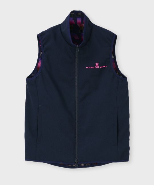 [GOLF][WOMEN]ドットプリント リバーシブル ベスト