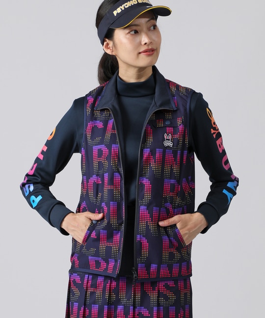 [GOLF][WOMEN]ドットプリント リバーシブル ベスト