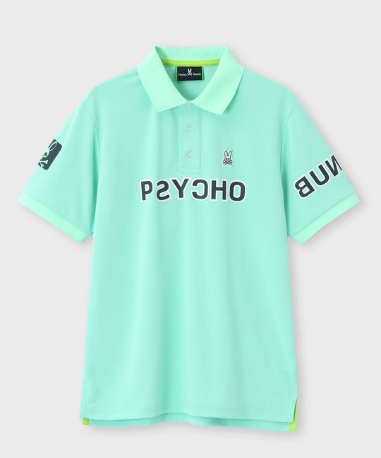 [GOLF] PSYCHOBUNNYアクセントロゴ半袖 ポロシャツ