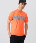 [GOLF]チェッカーロゴ 半袖モックネック Tシャツ