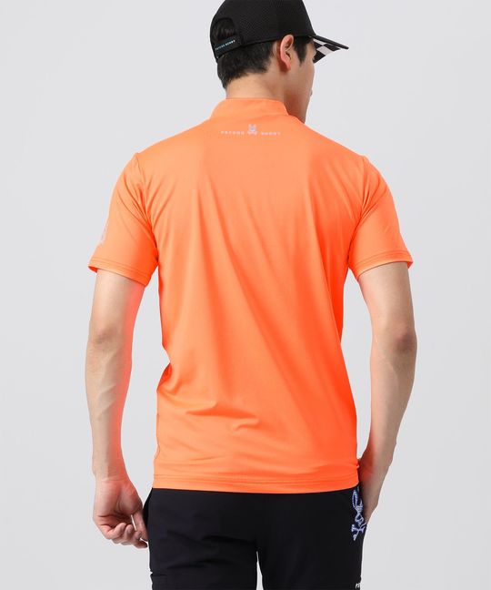 [GOLF]チェッカーロゴ 半袖モックネック Tシャツ