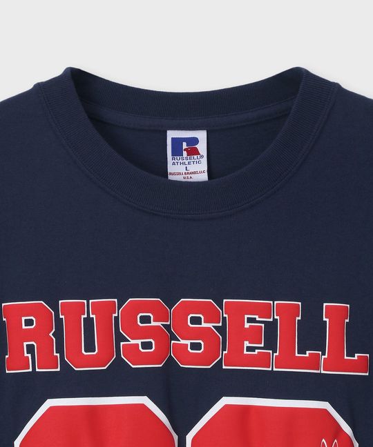 RUSSELL×Psycho Bunnyコラボ フットボール Tシャツ
