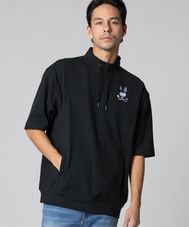 ハーフジップ ルーズフィット プルオーバー