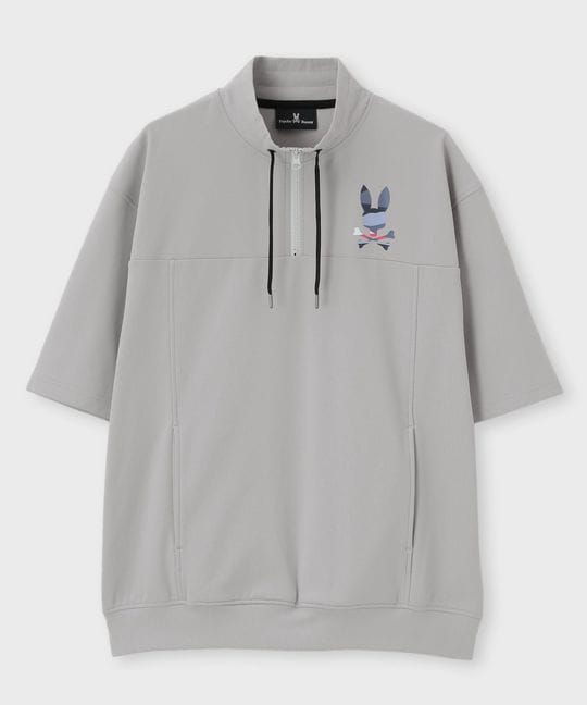 ハーフジップ ルーズフィット プルオーバー