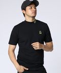 [GOLF]ラバーロゴ 半袖モックネックTシャツ