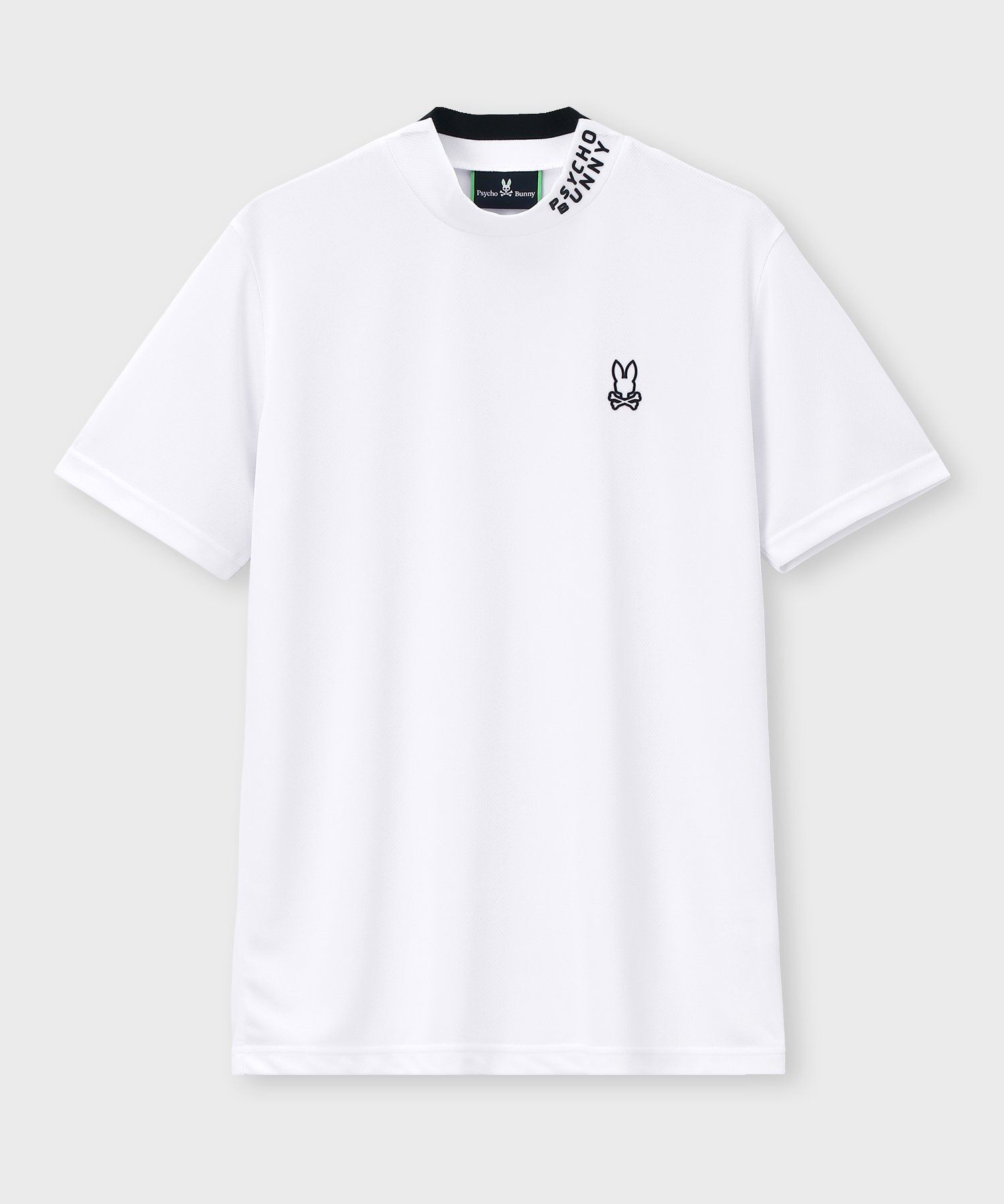 GOLF]ラバーロゴ 半袖モックネックTシャツ｜Psycho Bunny