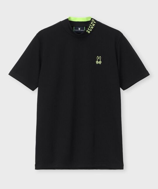 [GOLF]ラバーロゴ 半袖モックネックTシャツ