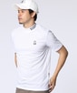 [GOLF]ラバーロゴ 半袖モックネックTシャツ