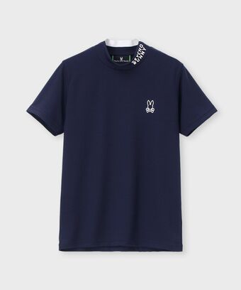 [GOLF] [WOMEN]ラバーロゴ 半袖モックネックTシャツ