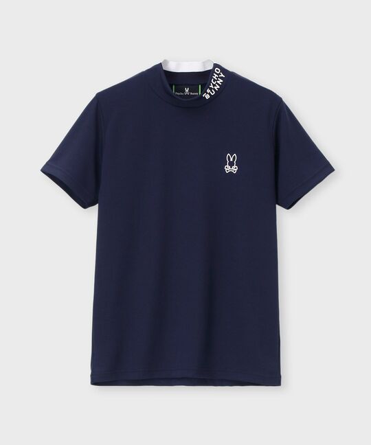 [GOLF][WOMEN]ラバーロゴ 半袖モックネックTシャツ