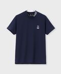 [GOLF][WOMEN]ラバーロゴ 半袖モックネックTシャツ