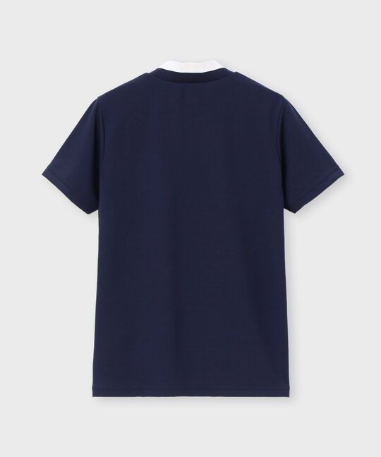 [GOLF][WOMEN]ラバーロゴ 半袖モックネックTシャツ