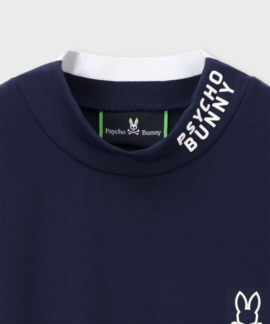 [GOLF][WOMEN]ラバーロゴ 半袖モックネックTシャツ