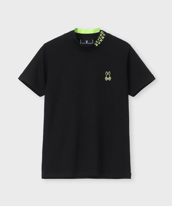 [GOLF] [WOMEN]ラバーロゴ 半袖モックネックTシャツ
