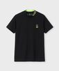 [GOLF][WOMEN]ラバーロゴ 半袖モックネックTシャツ
