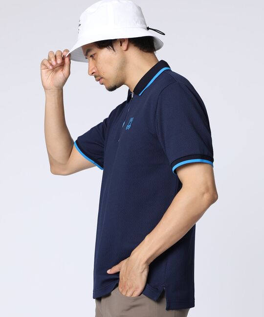 [GOLF]ドライタッチジップポロシャツ