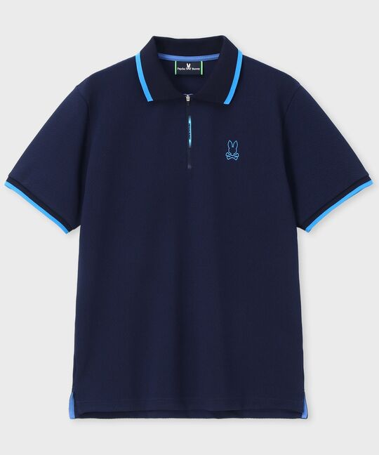 [GOLF]ドライタッチジップポロシャツ
