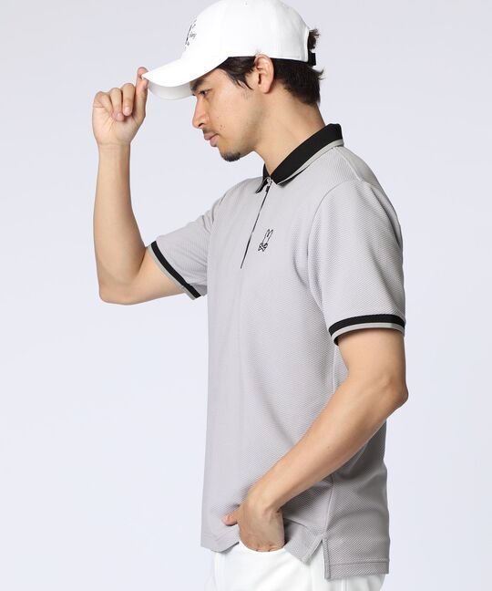 [GOLF]ドライタッチジップポロシャツ