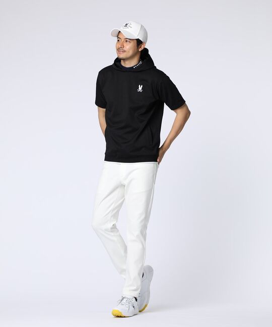 [GOLF]フォントロゴ総柄ジャガード半袖フーディ