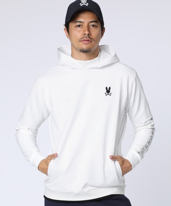 [GOLF]フォントロゴ総柄ジャガード　半袖フーディ