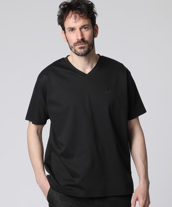 シルケットスムース Vネック 　Tシャツ