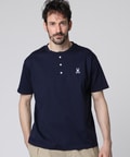シルケットスムース ヘンリーネック Tシャツ