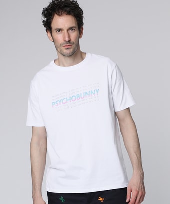 80's グラデーション ロゴ 　Tシャツ