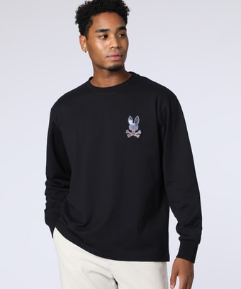 ロングスリーブ　モザイクステッチバニーTシャツ