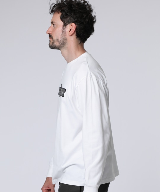 ロングスリーブセンターブロックロゴTシャツ
