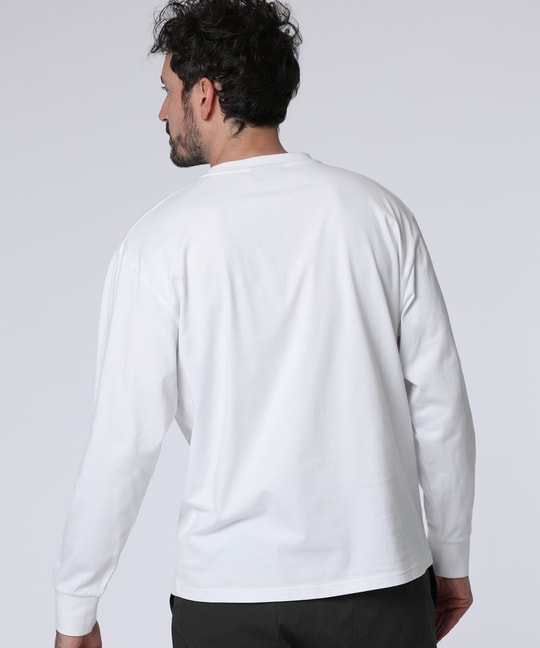 ロングスリーブセンターブロックロゴTシャツ