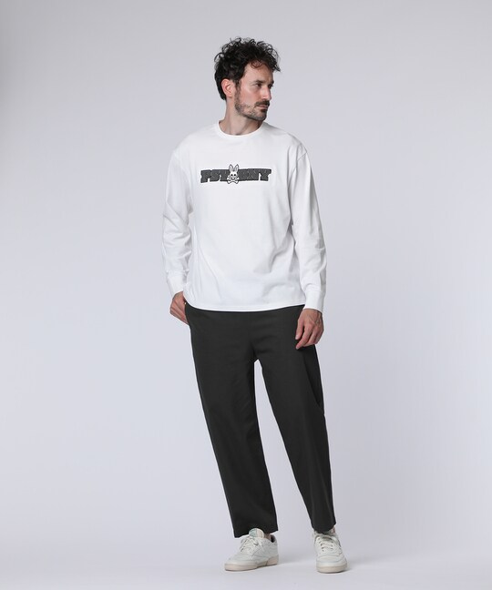 ロングスリーブセンターブロックロゴTシャツ